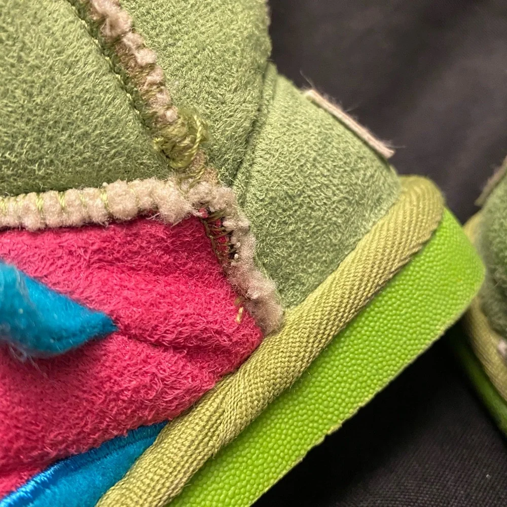 Lazy One-Kids Owl Boots-XXS(4/5),‎ Green